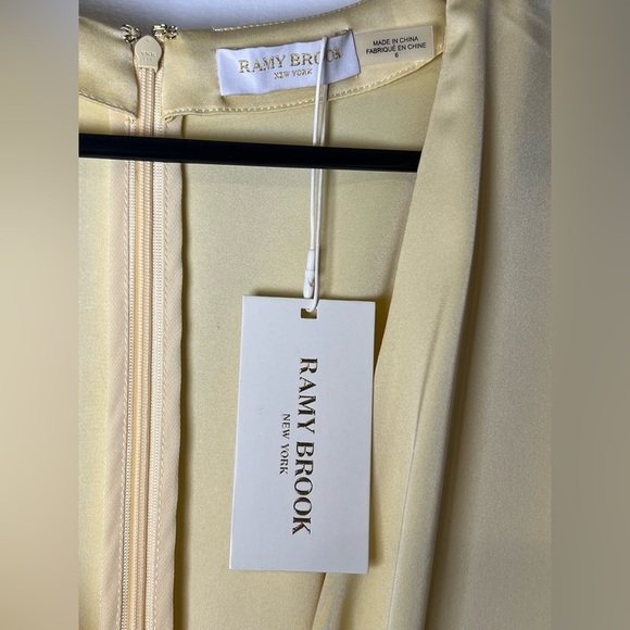 Ramy Brook new with tags women’s size size Tanya V  neck mini dress in daffodil - Picture 10 of 13